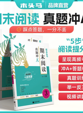 木头马期末阅读21天小学语文期末阅读训练阅读力测评适用于各年级小学语文学练结合含阅读理解二三四五六年级答题技巧阅读高效训练
