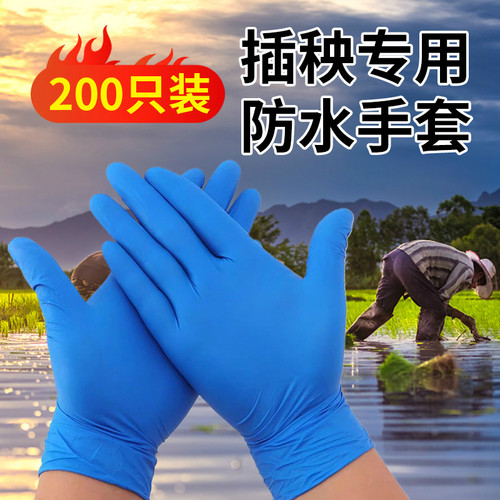 干农活一次性丁晴手套