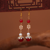 新中式 流苏耳环女高级感古风汉服耳坠马面裙旗袍气质耳饰 国风长款