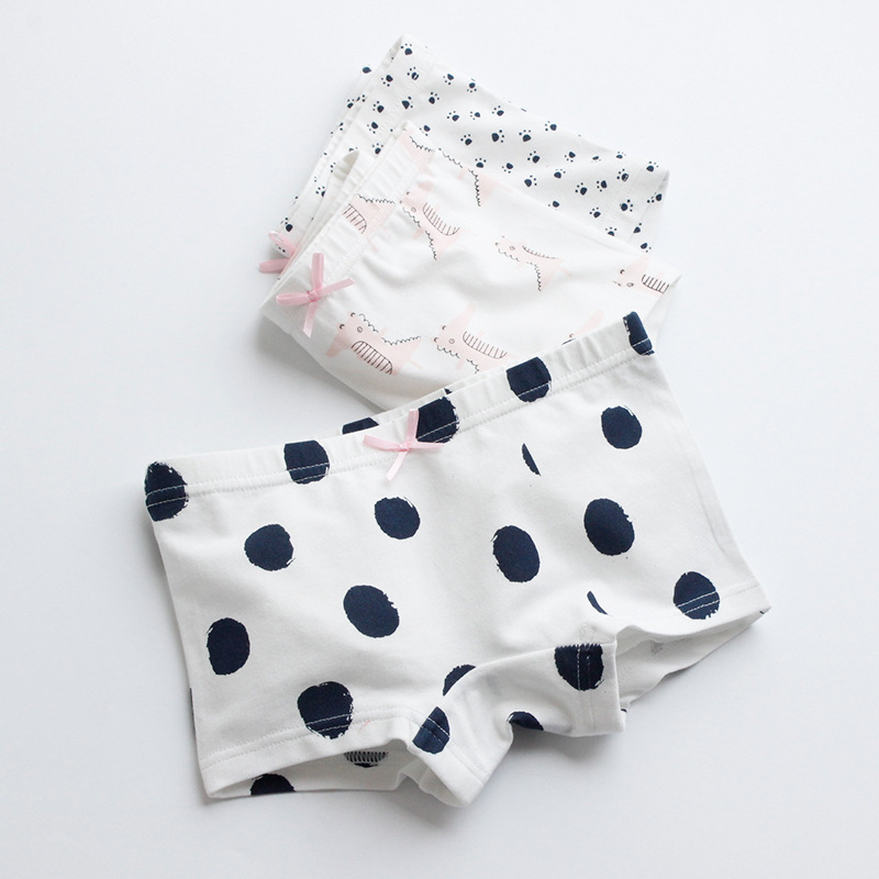 全棉学生四角小宝宝女童内裤