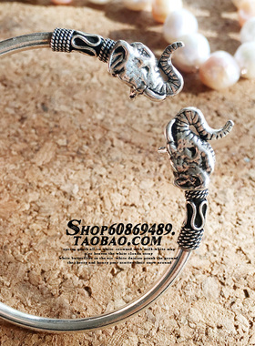 双生彼岸 925纯银首饰 银饰手镯手链  纯银饰品 小象