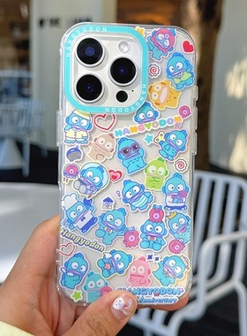 可爱卡通丑鱼汉顿适用iPhone17/17promax手机壳16promax光面壳17air苹果16ro全包壳15Pro