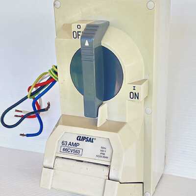Clipsal 66CV563 63A Combination Electrical Switched Socket O