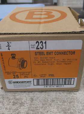 Bridgeport套装螺钉EMT连接器23134*批量125*全新剩余