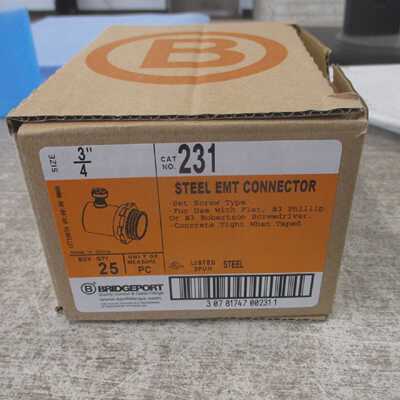 Bridgeport套装螺钉EMT连接器23134*批量125*全新剩余