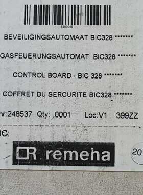 Remeha BIC328 Control Board Gasfeuerungsautomat Carte de Scu
