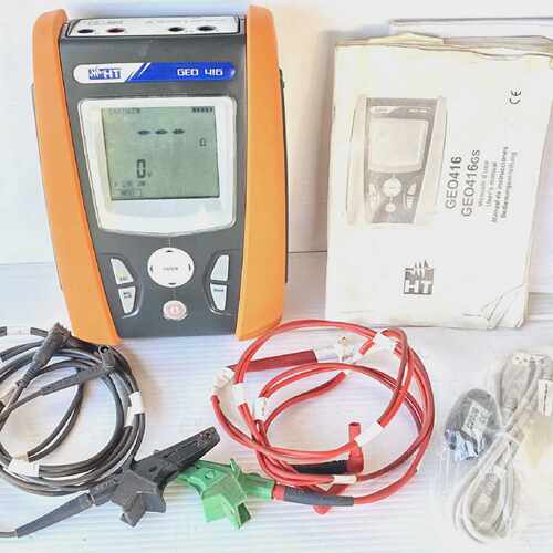 HT GEO416 Portable Earth Resistance Ground Meter 234 Wire