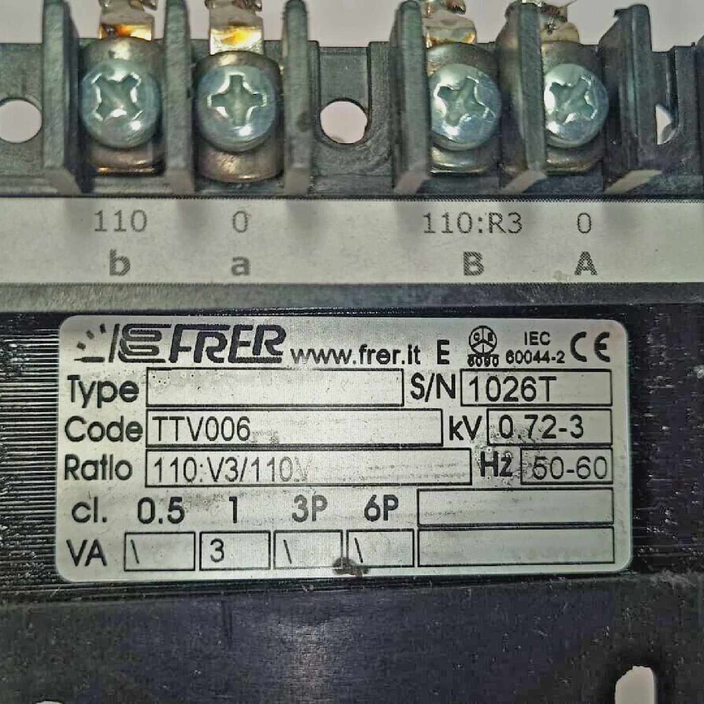 FrerTV6变压器1TTV006比率110100V