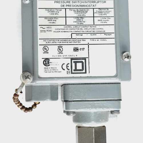 SquareD Schneider 9012GCW24 Pressure Switch 2709000psi *NEW*