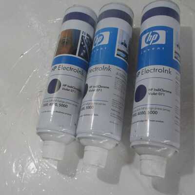 LOT OF 3 HP Indigo ElectroInk IndiChrome Q4004A Violet 071