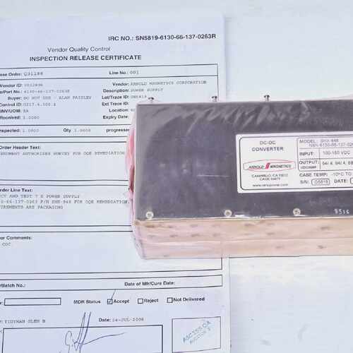 Arnold Magnetics SHX848 DC DC Converter 100150VDC to 6894VDC