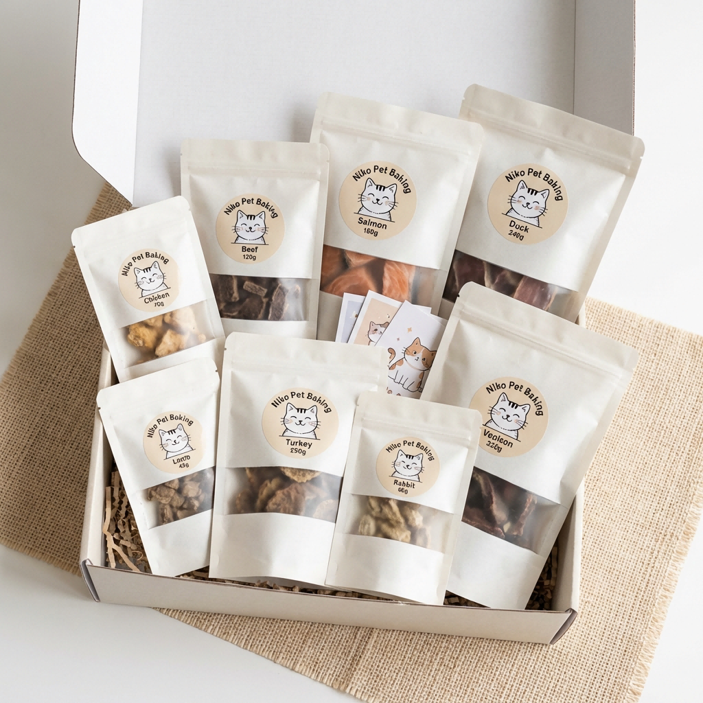 新款宠物零食包装袋自封牛皮纸密封打包袋食品级猫狗粮摆摊商用