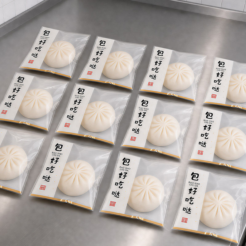 包子包装袋子单个装食品级手工独立自封打包专用烘焙厨房冷藏商用