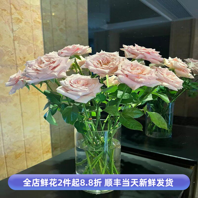 流沙玫瑰花复古大朵鲜切水季花