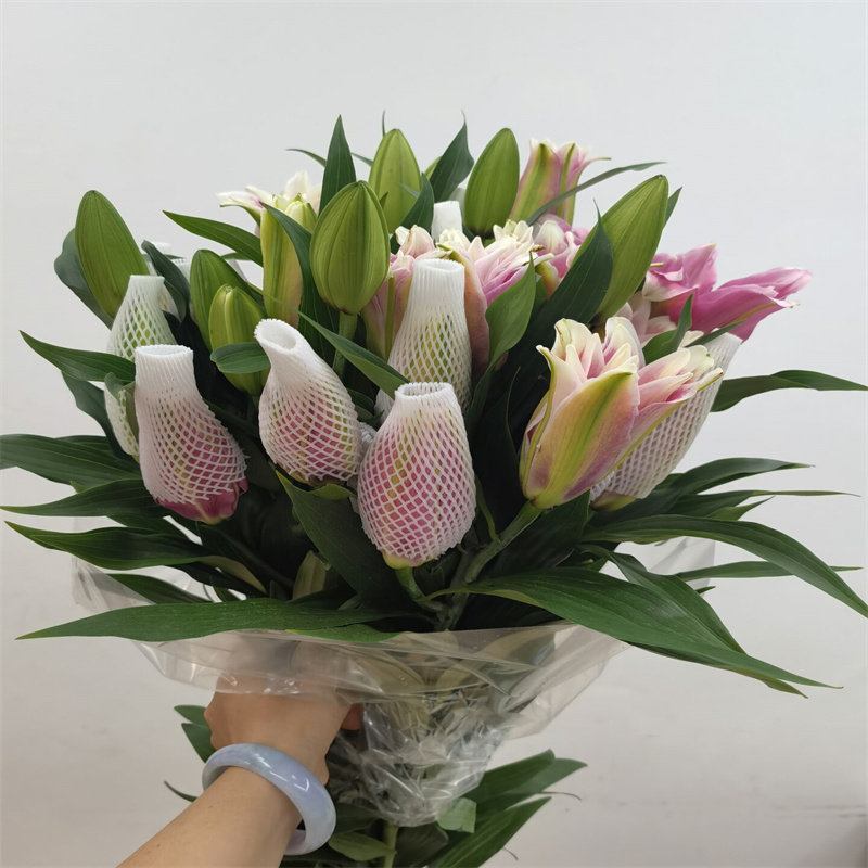 重瓣百合花多头香水百合办公室家用商务插花水养新鲜发货同城速递