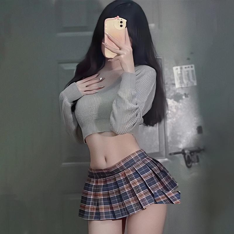 情取制度诱服jk性感qqny内衣女毛衣两件式器情制服欲纯时尚火辣套
