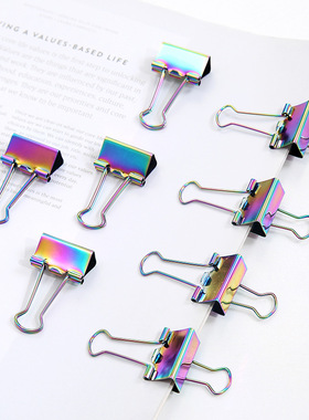 夹子彩色长尾夹文件夹子燕尾夹办公用品装订夹文具书夹小夹子