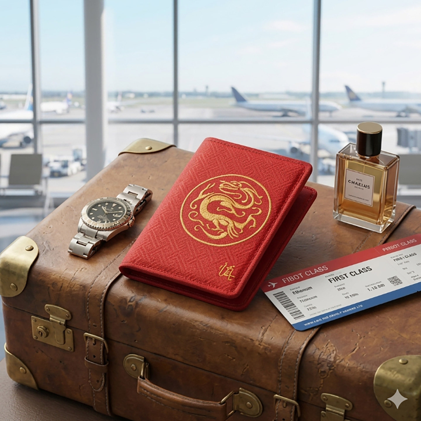 原创护照夹中国风个性零钱包