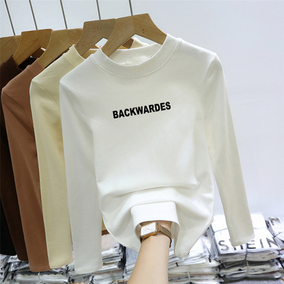 德绒打底衫女早秋2024新款修身