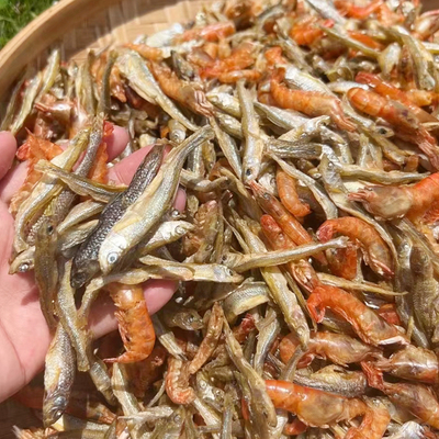 广宁赤坑鱼虾干250g农家自制河鲜干货生晒无添加下酒菜炒菜下饭菜