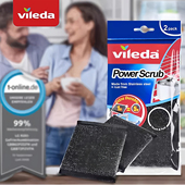 德国微力达百洁布海绵刷不锈钢丝擦百洁布双面洗碗锅抹布刷锅清洁