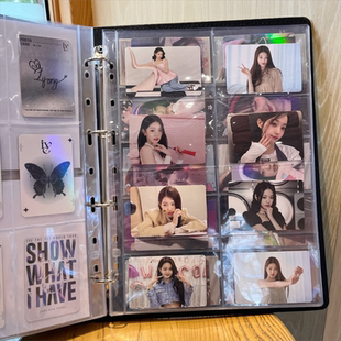 直拍封面追星小卡明信片方卡镭射票门票A4海报登机牌收纳kpop