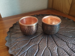云南丽江大理江川澄江紫铜茶杯品茗杯