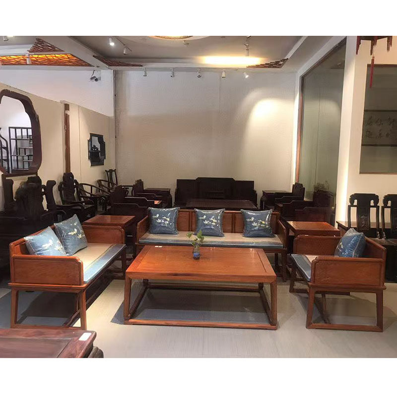 红木家具缅甸花梨新中式沙发123六件套小户型客厅实木沙发组合,住宅家具,红木沙发,淘宝优惠券,粉丝福利购,淘宝优惠卷