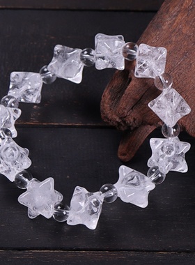 白水晶梅尔卡巴六芒星水晶手串