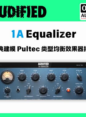正版 Audified 1A Equalizer 经典建模 Pultec类型均衡效果器插件