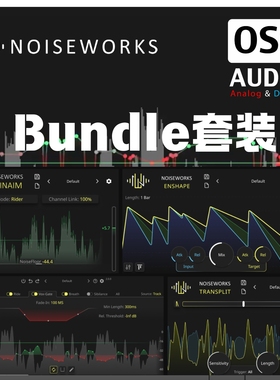正版NoiseWorks Bundle 套装动态塑形人声平衡处理插件合集