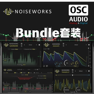 正版NoiseWorks Bundle 套装动态塑形人声平衡处理插件合集