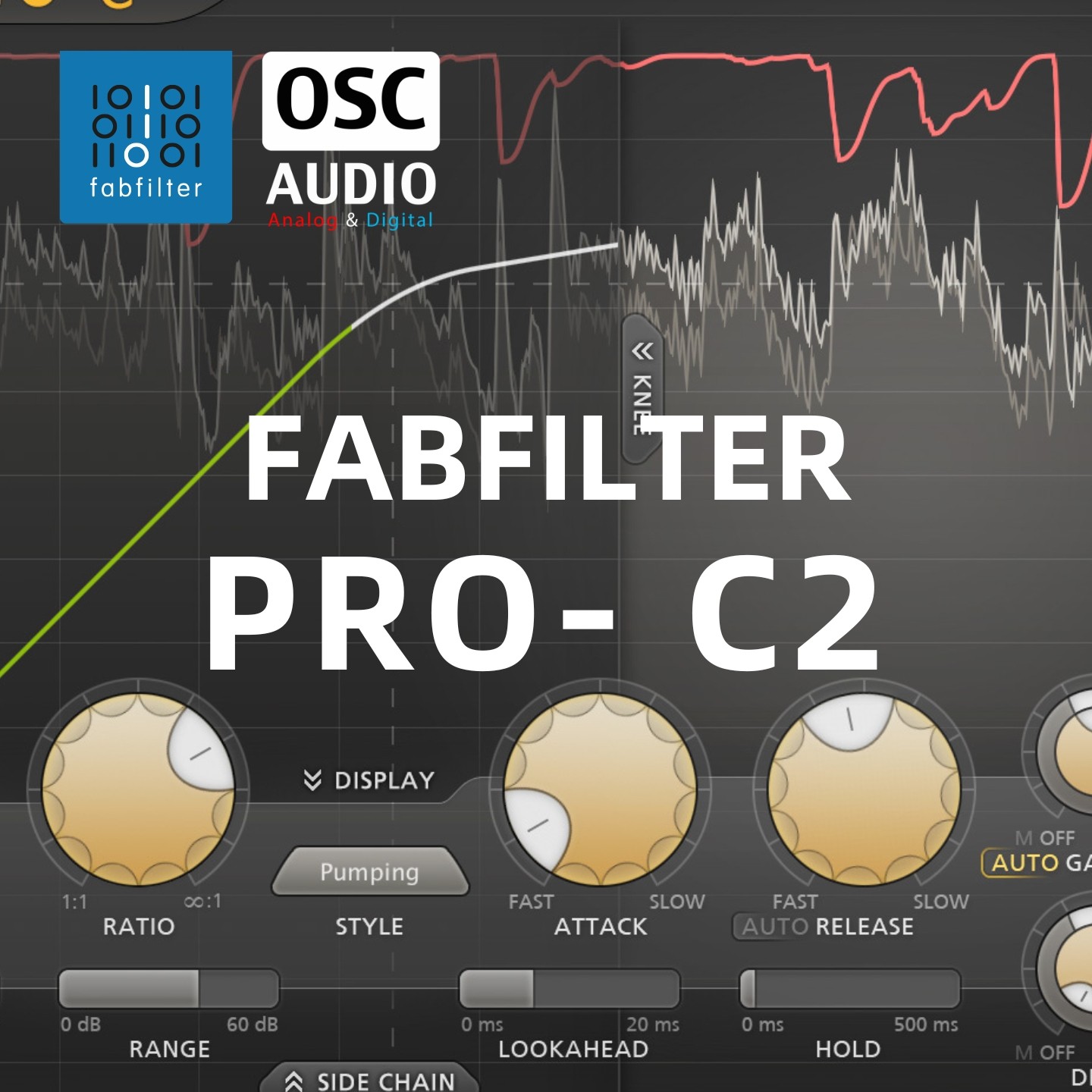 正版FabFilter肥波 Pro-C 2 压缩器 多模式压缩器 侧链智能增益