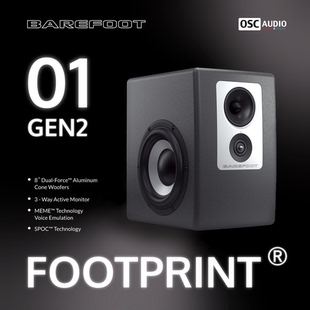 国行Barefoot GEN2二代 双sub三分频有源监听音箱 Footprint01