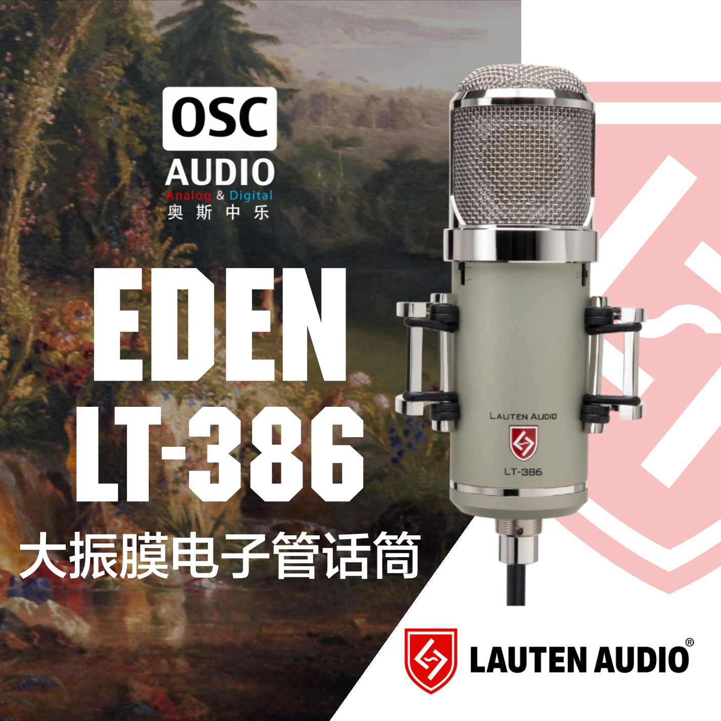 Lauten Audio Eden LT-386 大振膜电子管话筒 乐器/吉他/钢琴/配件 话筒 原图主图