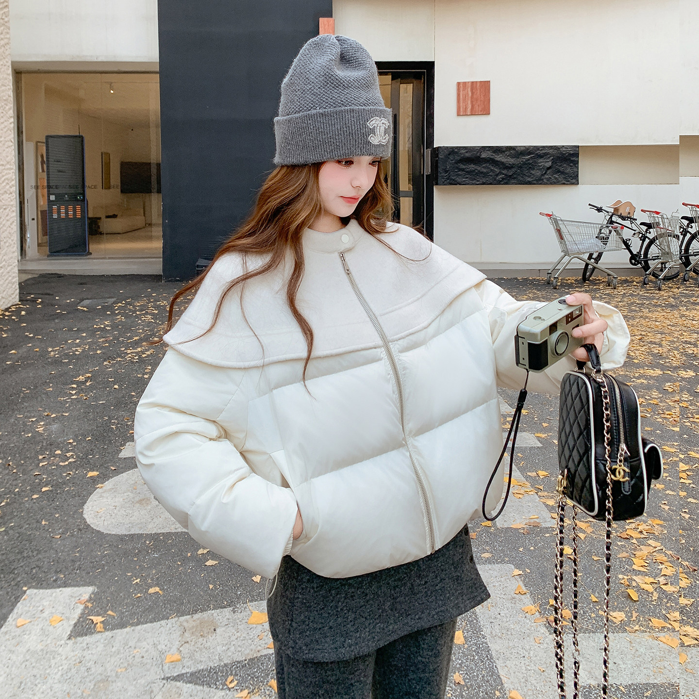 韩版短款小个子加厚白鸭绒羽绒服