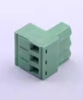 WJ2EDGK-5.08-3P绿色连接器3P弯头插座免焊对接固定