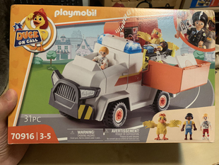 Playmobil摩比世界70916鸭鸭在线急救车救护车套装人仔积木现货