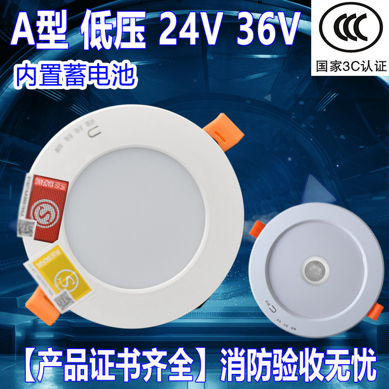 A型低压筒灯应急灯24v-36v暗装
