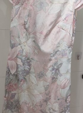 全新专柜正品陶玉梅旗袍女新中式国风小个子年轻款短袖连衣裙断码