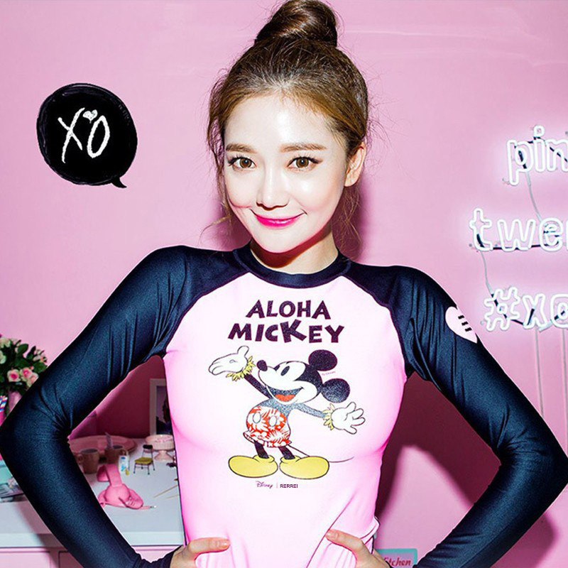 潜水服分体长袖防晒速干显瘦