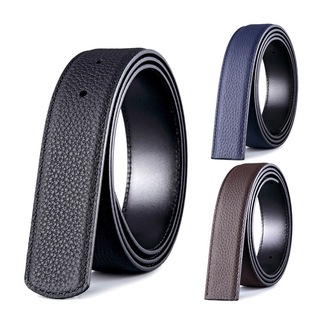 适用于爱马仕皮带H扣头层牛皮无头替换皮带男女士不带头真皮腰带