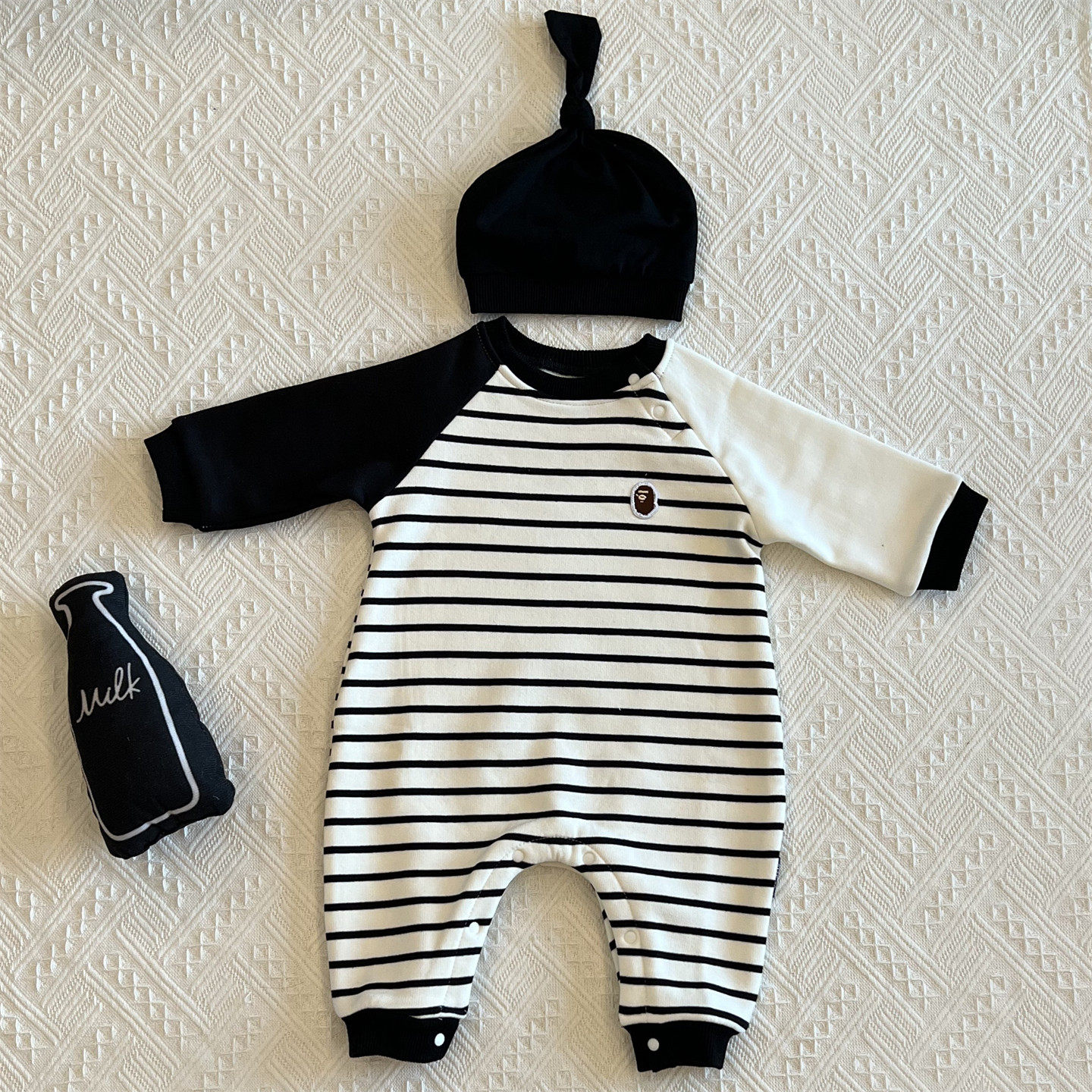 秋冬新品条纹连体保暖哈衣新生儿外出衣服酷帅婴儿加绒爬服6个月,童装/婴儿装/亲子装,连身衣/爬服/哈衣,淘宝优惠券,粉丝福利购,淘宝优惠卷