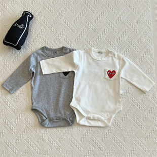 包屁衣宝宝无骨三角哈衣爬服春秋季 26春装 新生婴儿连体衣纯棉长袖