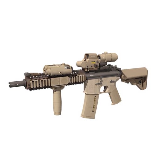 1:1 Scale MK-18 SPEC OPS Assault Rifle 步枪纸模型DIY不可发射