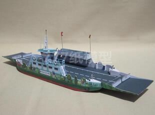 [777纸模型] 德国渡轮 渡船模型 1:100