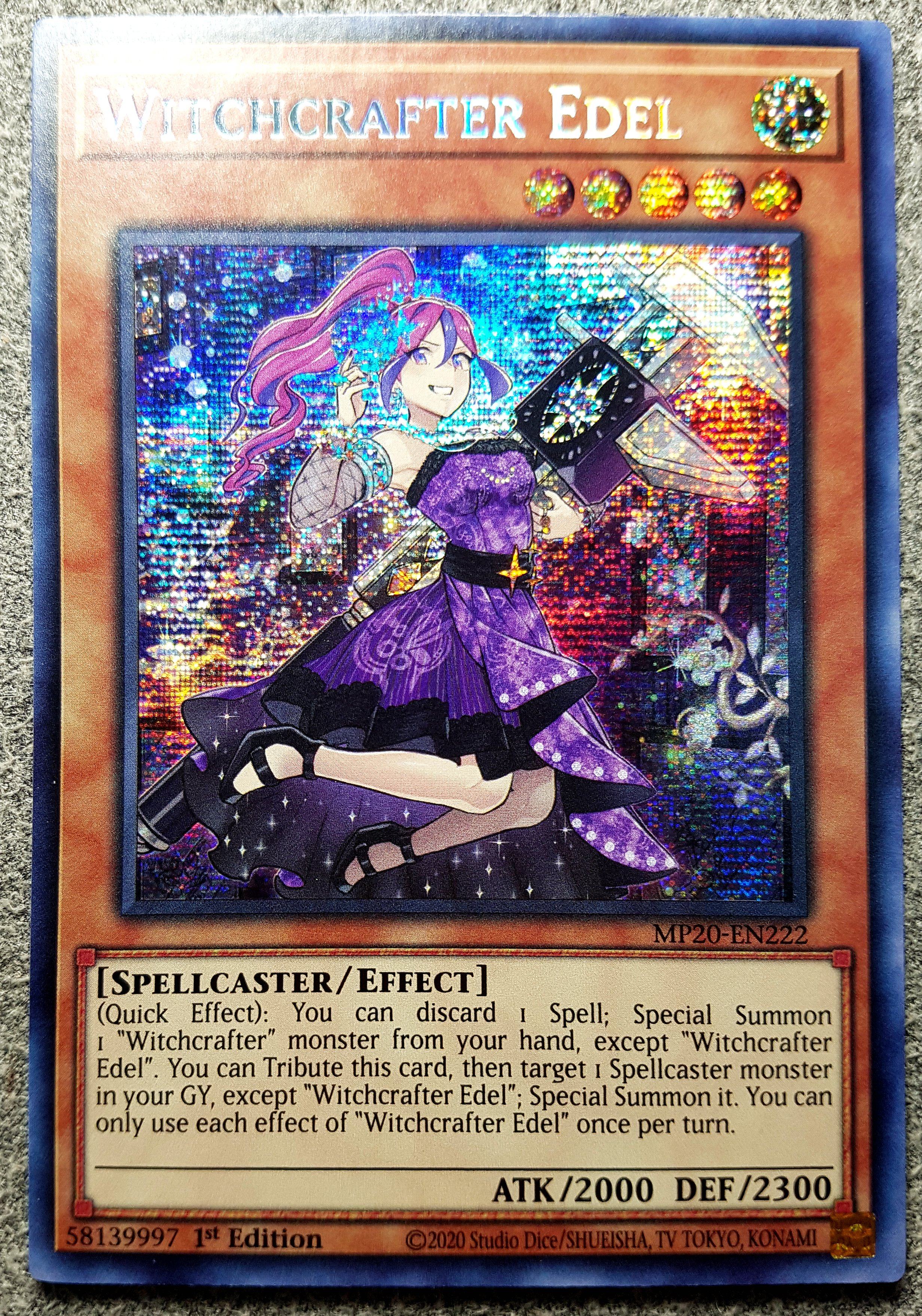 游戏王 美英一刷 mp20-en222  ser 魔女术工匠·宝石女巫 b5b