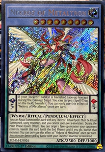 游戏王美英一刷SCR BLMM-EN026 梅塔特隆的影灵衣 MK2