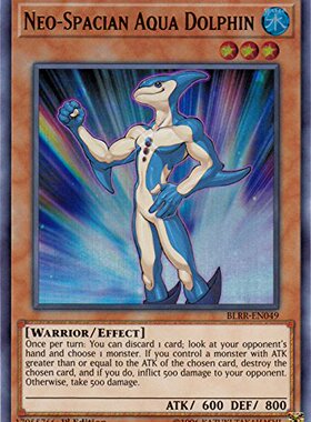 游戏王 美英一刷 欧版 BLRR-EN049 UR 新宇宙侠·水波海豚 C3B