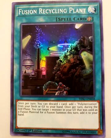 游戏王 美英一刷 HISU-EN058 SR 融合再生机构  R1C